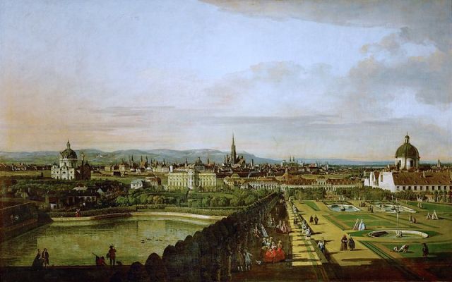 Bernardo Bellotto (1721–1780): Wien, vom Belvedere aus gesehen (1758-1761)